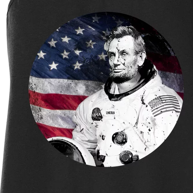 Abe Lincoln Astronaut Women's Racerback Tank