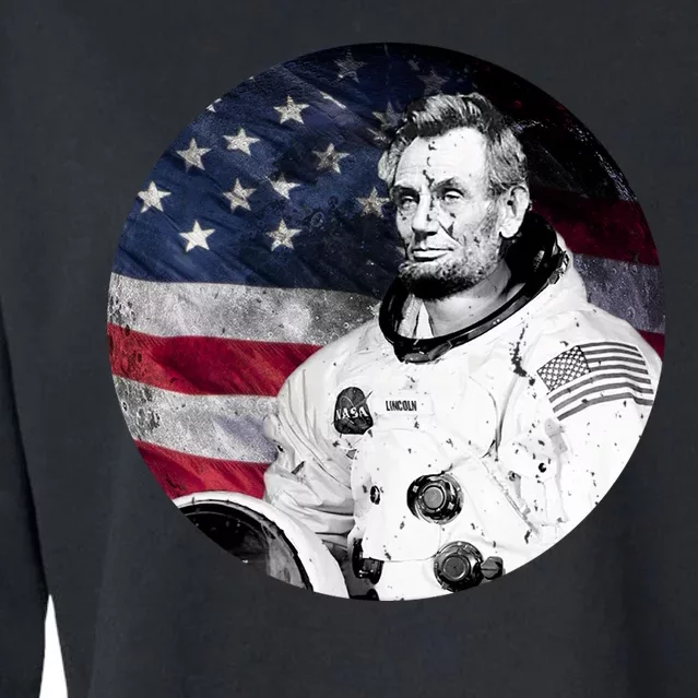 Abe Lincoln Astronaut Cropped Pullover Crew