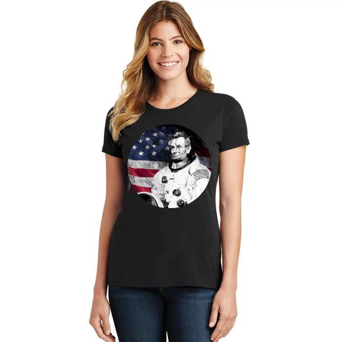 Abe Lincoln Astronaut Women's T-Shirt