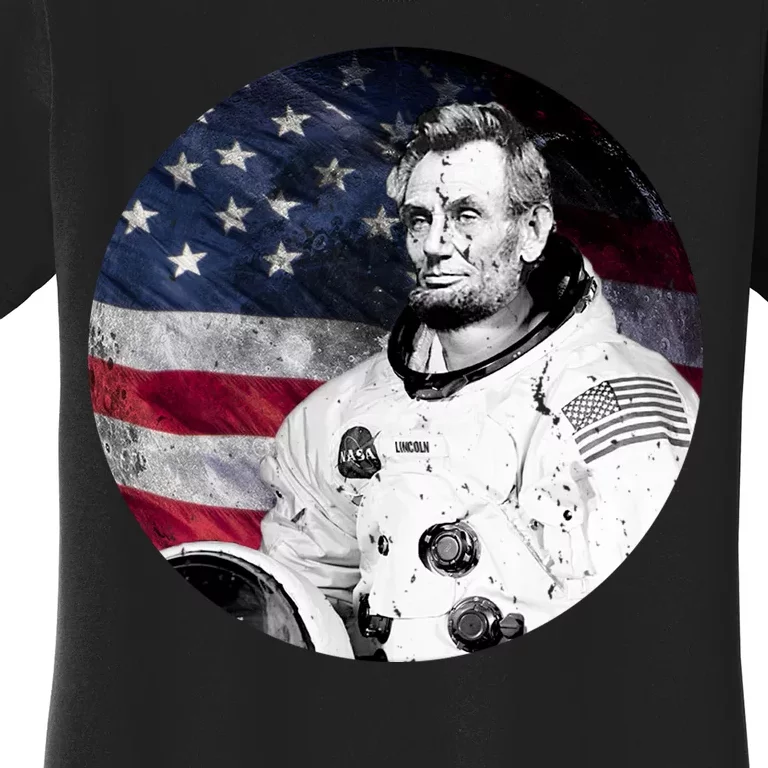 Abe Lincoln Astronaut Women's T-Shirt