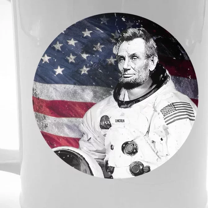 Abe Lincoln Astronaut Front & Back Beer Stein