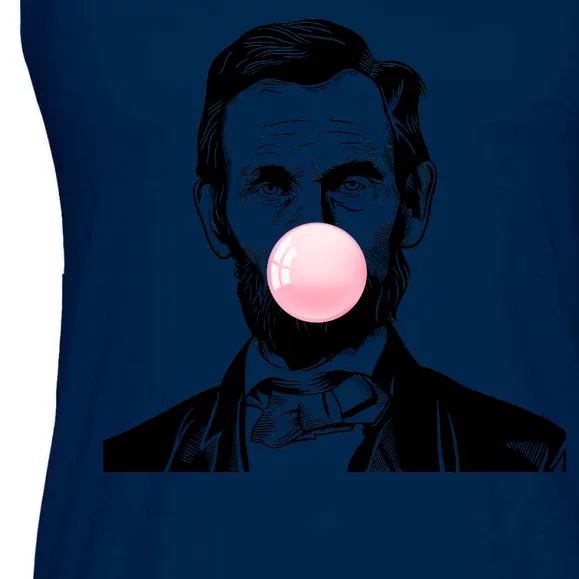 Abe Lincoln Blowing Bubble Gum Ladies Essential Flowy Tank