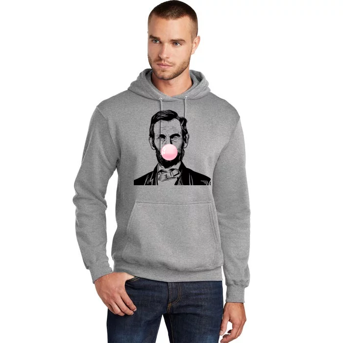 Abe Lincoln Blowing Bubble Gum Tall Hoodie