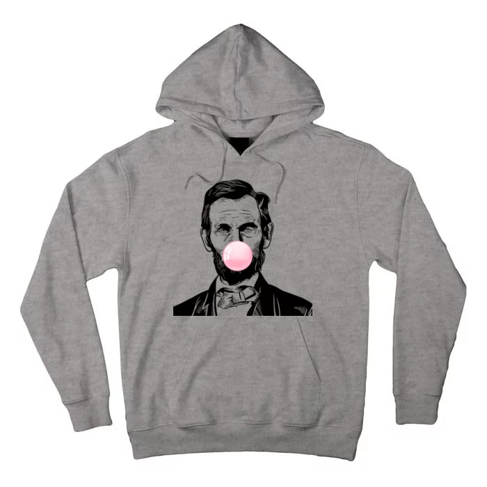 Abe Lincoln Blowing Bubble Gum Tall Hoodie