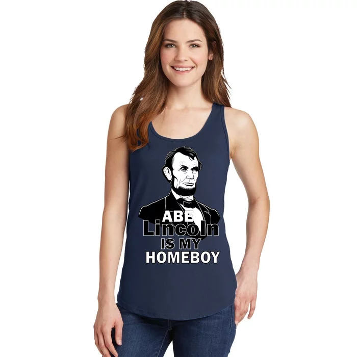 Abe Lincoln Is My Homeboy Ladies Essential Tank