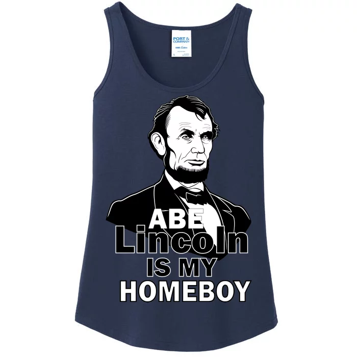 Abe Lincoln Is My Homeboy Ladies Essential Tank