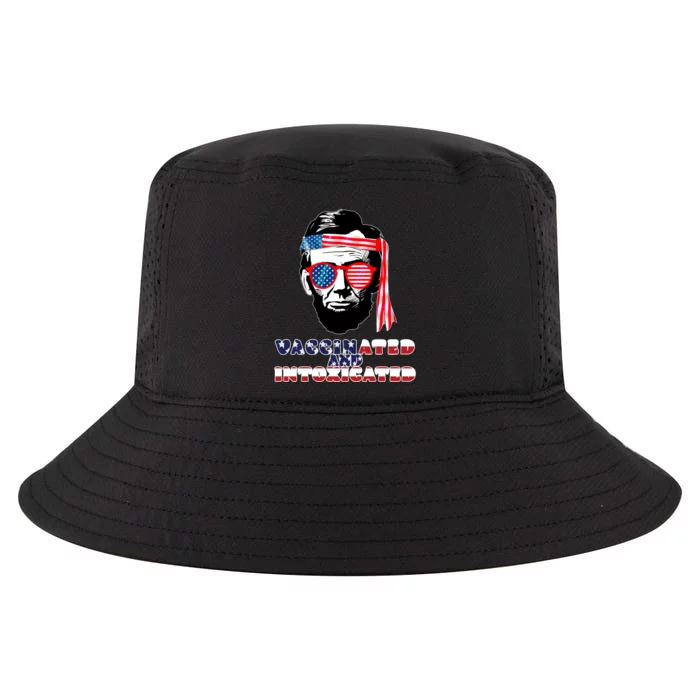 Abe Lincoln Vaccinated & Intoxicated Cool Comfort Performance Bucket Hat