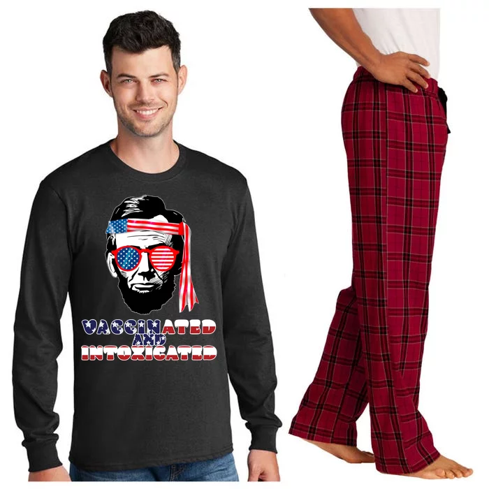 Abe Lincoln Vaccinated & Intoxicated Long Sleeve Pajama Set