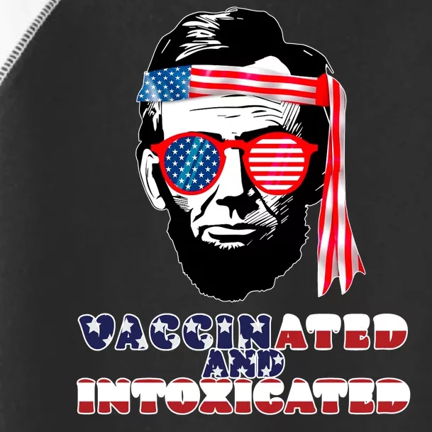 Abe Lincoln Vaccinated & Intoxicated Toddler Fine Jersey T-Shirt