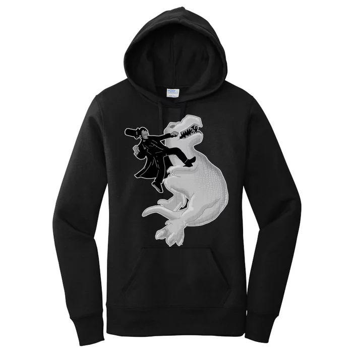 Abe Vs T-Rex Women's Pullover Hoodie