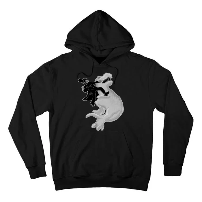 Abe Vs T-Rex Tall Hoodie