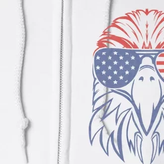 American Bald Eagle Usa Flag 4th Of July Eagle Usa Full Zip Hoodie