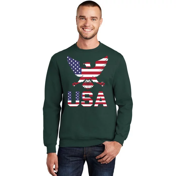 American Bald Eagle Usa America National Holiday Tall Sweatshirt