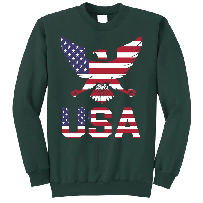 American Bald Eagle Usa America National Holiday Tall Sweatshirt