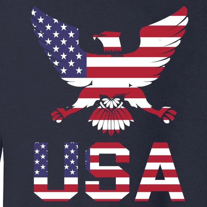 American Bald Eagle Usa America National Holiday Toddler Sweatshirt