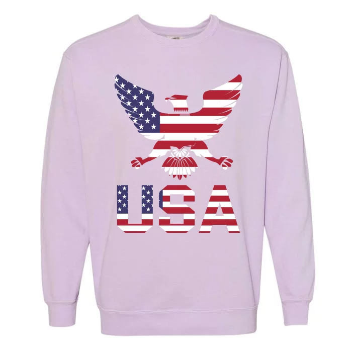 American Bald Eagle Usa America National Holiday Garment-Dyed Sweatshirt