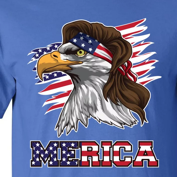 American Bald Eagle Mullet Merica Bird Of Prey Cool Gift Tall T-Shirt