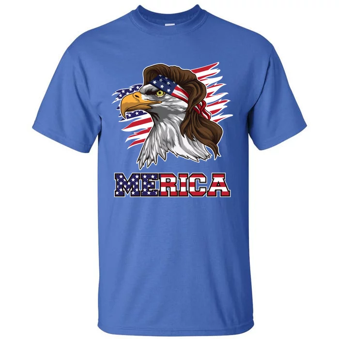 American Bald Eagle Mullet Merica Bird Of Prey Cool Gift Tall T-Shirt