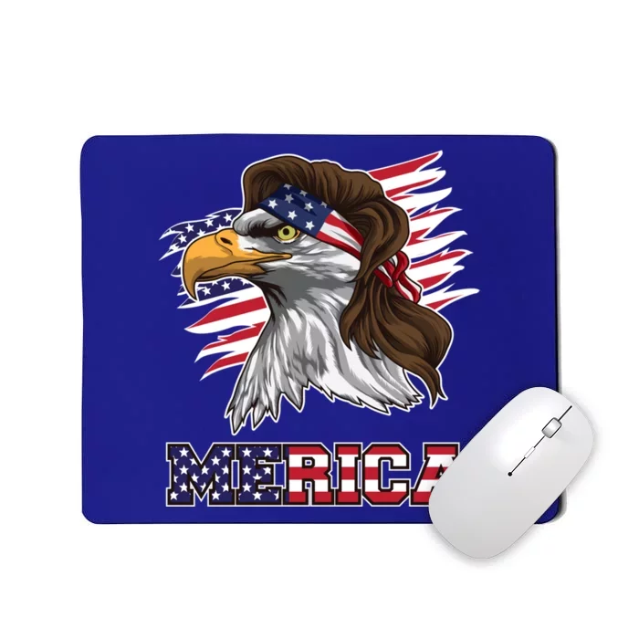 American Bald Eagle Mullet Merica Bird Of Prey Cool Gift Mousepad