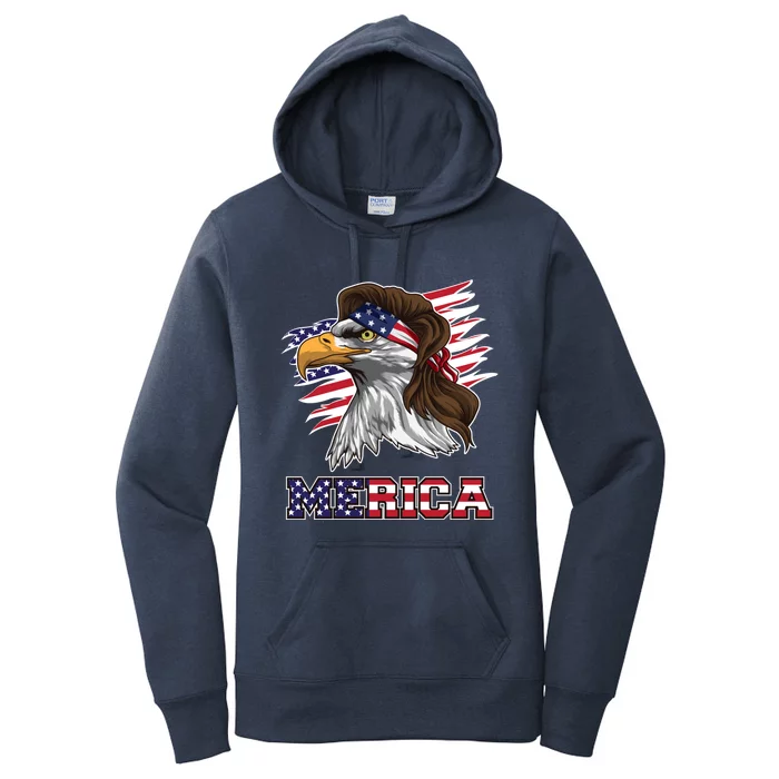 American Bald Eagle Mullet Merica Bird Of Prey Gift Women's Pullover Hoodie