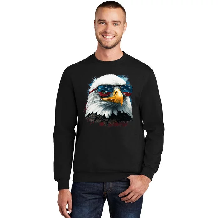 American Bald Eagle Usa Flag Eagle Usa Sweatshirt