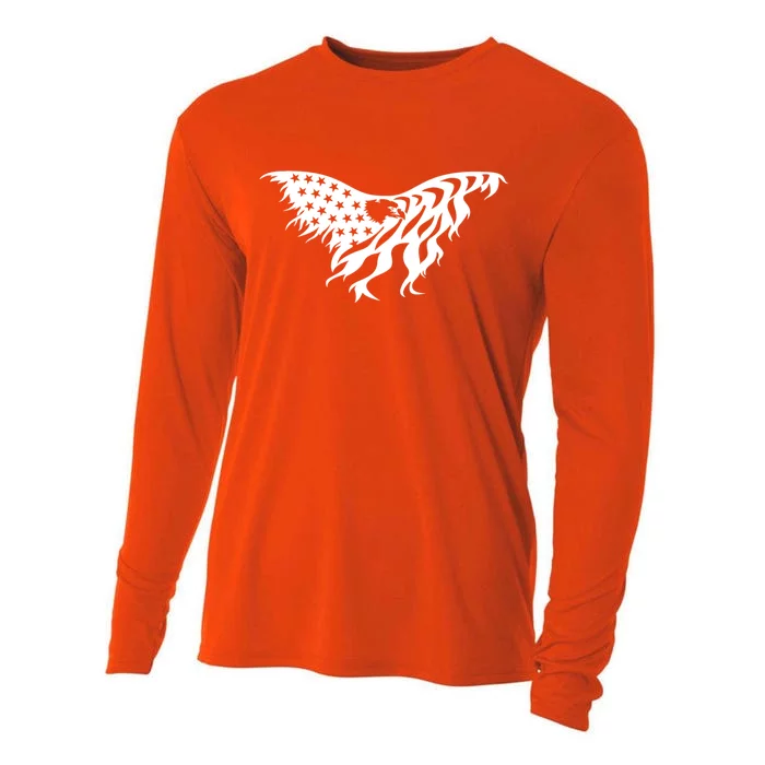 American Bald Eagle Emblem Cooling Performance Long Sleeve Crew