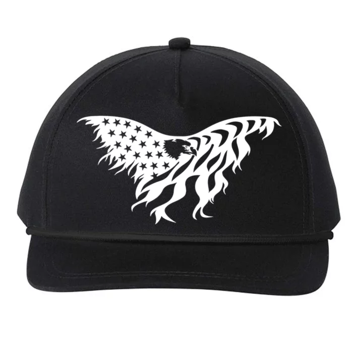 American Bald Eagle Emblem Snapback Five-Panel Rope Hat