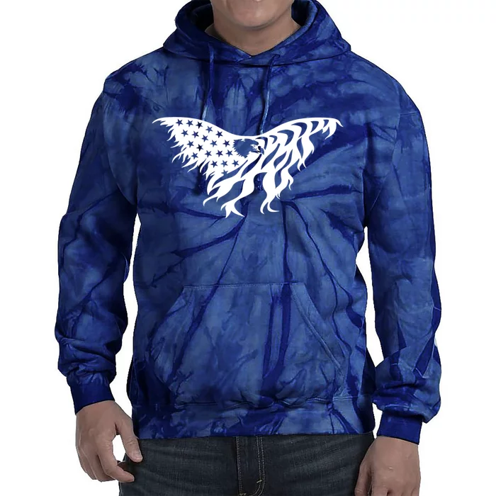 American Bald Eagle Emblem Tie Dye Hoodie