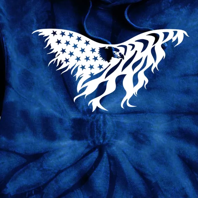 American Bald Eagle Emblem Tie Dye Hoodie