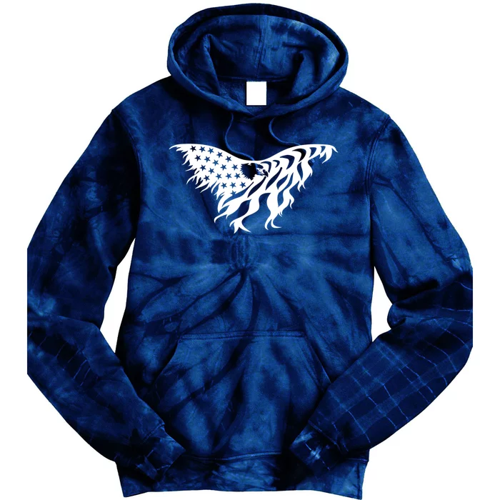 American Bald Eagle Emblem Tie Dye Hoodie