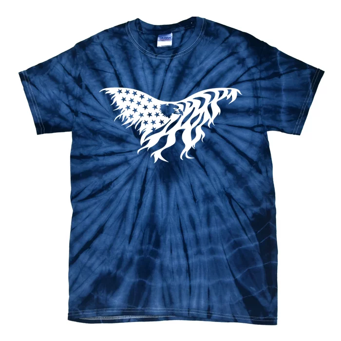 American Bald Eagle Emblem Tie-Dye T-Shirt