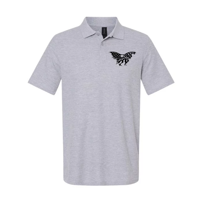 American Bald Eagle Emblem Softstyle Adult Sport Polo