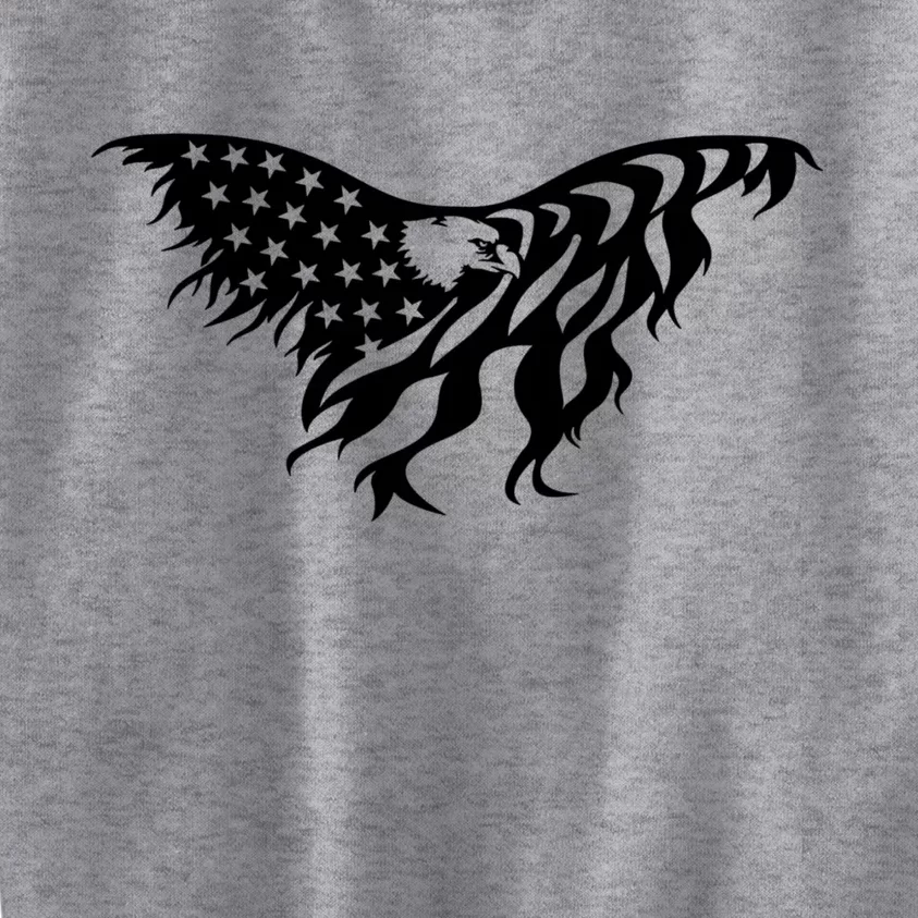 American Bald Eagle Emblem Kids Sweatshirt