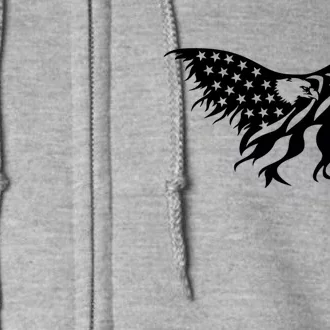 American Bald Eagle Emblem Full Zip Hoodie