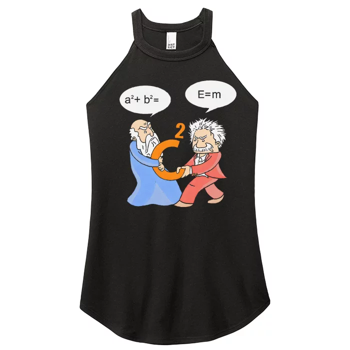 A2 B2 E Mc Funny Scientist Women’s Perfect Tri Rocker Tank