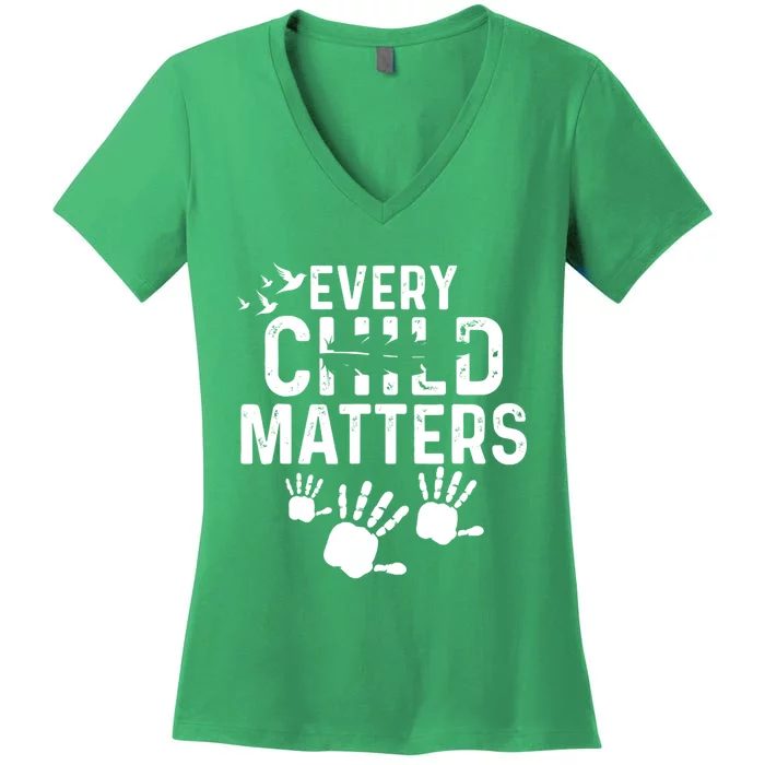 Anti Bully Every Orange Day Child Kindness Matter 2024 Women's V-Neck T-Shirt