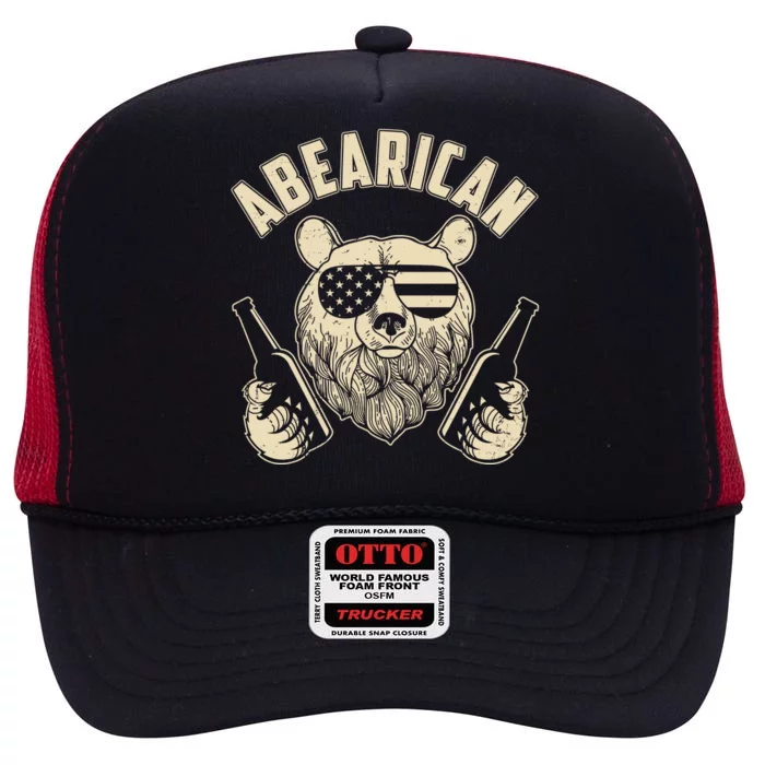 Abearican American Bear Beers High Crown Mesh Trucker Hat