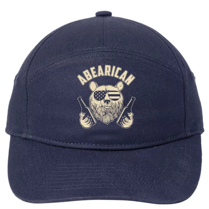 Abearican American Bear Beers 7-Panel Snapback Hat