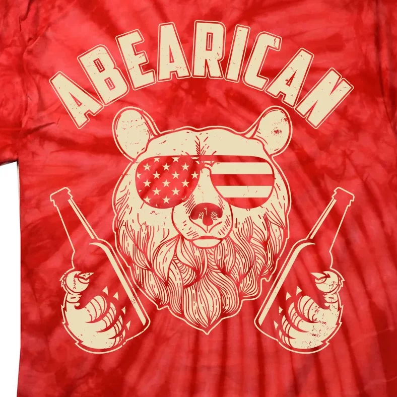 Abearican American Bear Beers Tie-Dye T-Shirt