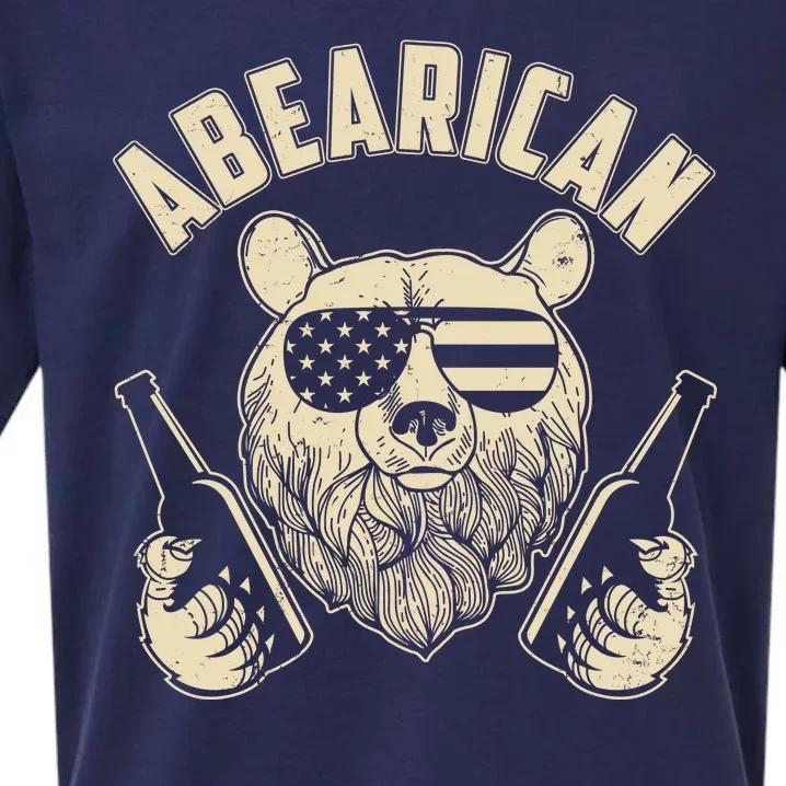 Abearican American Bear Beers Sueded Cloud Jersey T-Shirt