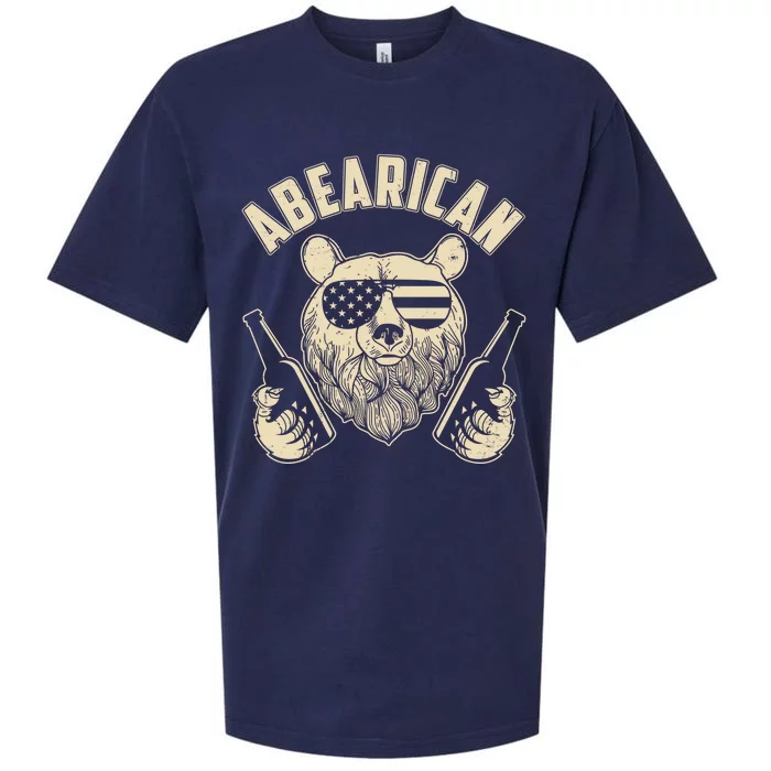 Abearican American Bear Beers Sueded Cloud Jersey T-Shirt