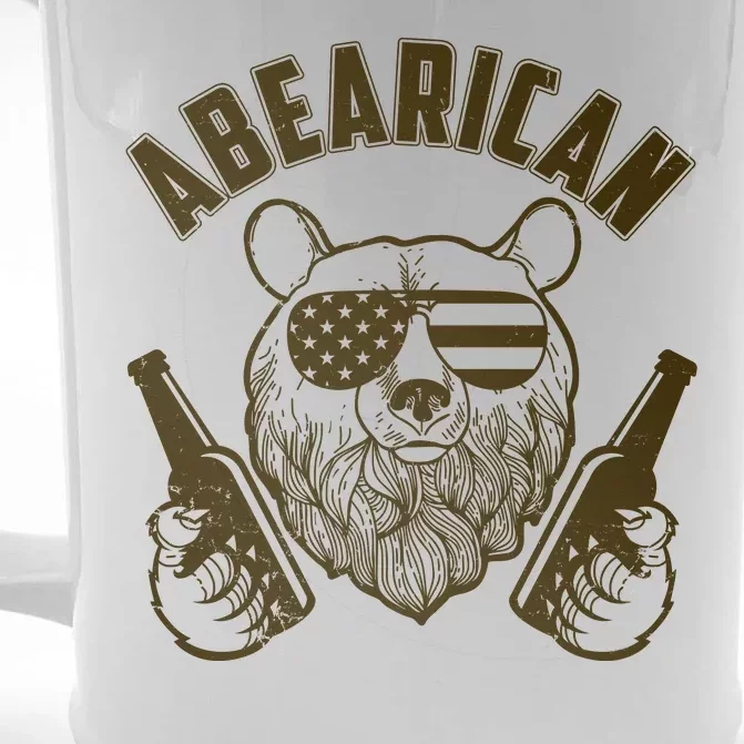 Abearican American Bear Beers Front & Back Beer Stein