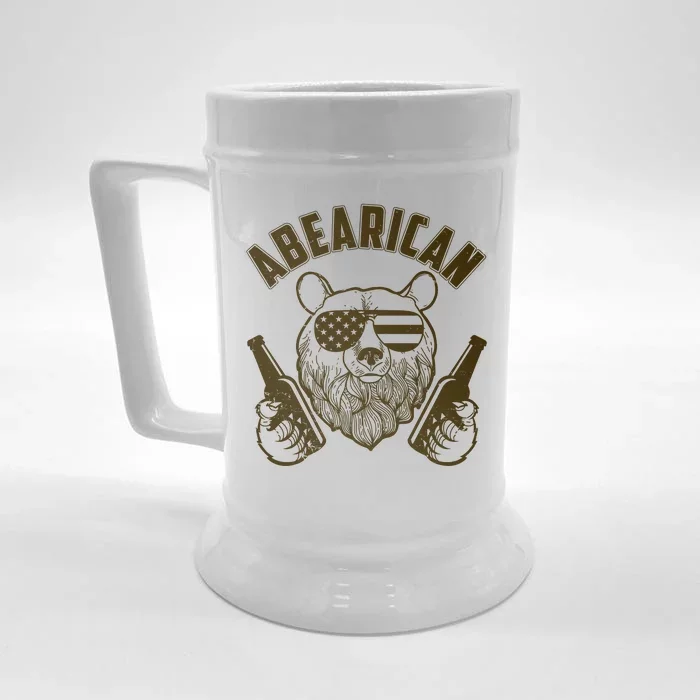 Abearican American Bear Beers Front & Back Beer Stein