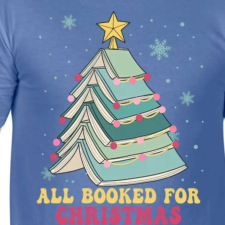 All Booked For Christmas Books Christmas Tree Librarian Xmas Cool Gift Comfort Colors T-Shirt