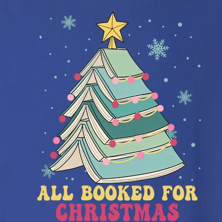 All Booked For Christmas Books Christmas Tree Librarian Xmas Cool Gift Toddler Long Sleeve Shirt