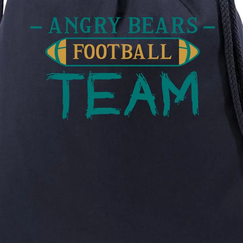 Angry Bears Football Team Drawstring Bag