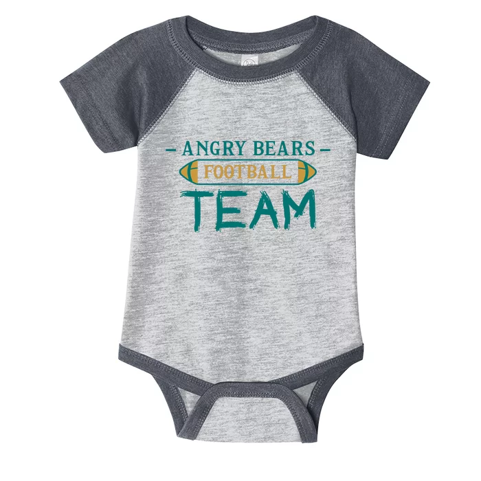 Angry Bears Football Team Infant Baby Jersey Bodysuit