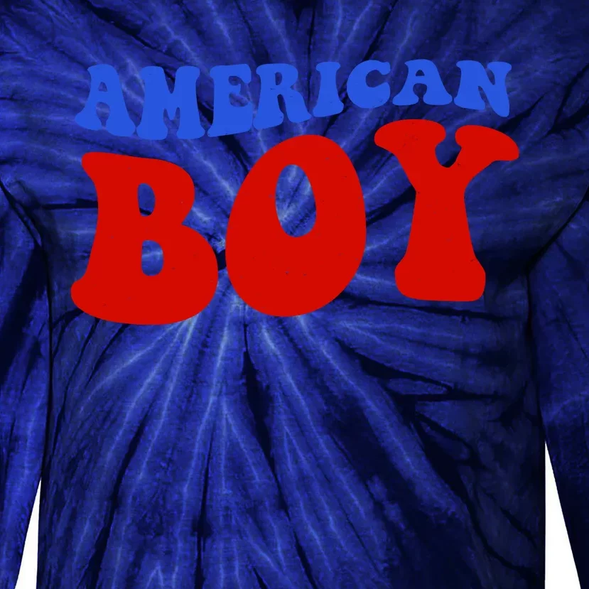 American Boy Fourth Of July Tie-Dye Long Sleeve Shirt