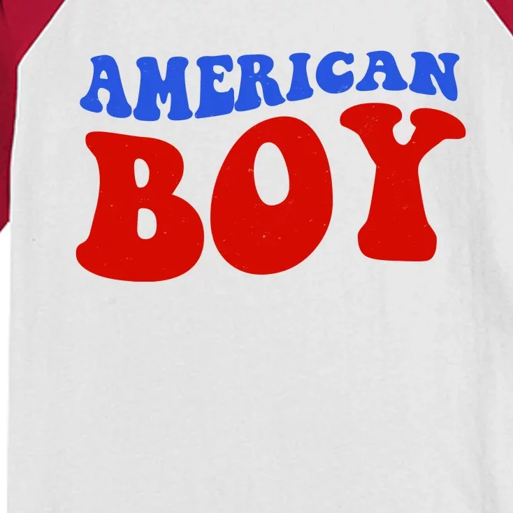 American Boy Fourth Of July Kids Colorblock Raglan Jersey