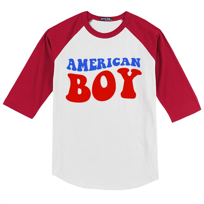 American Boy Fourth Of July Kids Colorblock Raglan Jersey